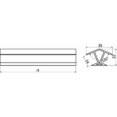 Угол универсальный 135 к цоколю мебельному ПВХ h=100 крем ваниль РФ - фото 2