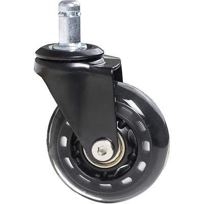 Колесо меб. SKATE d63 со штоком, черный PRIME by AKS - фото 1