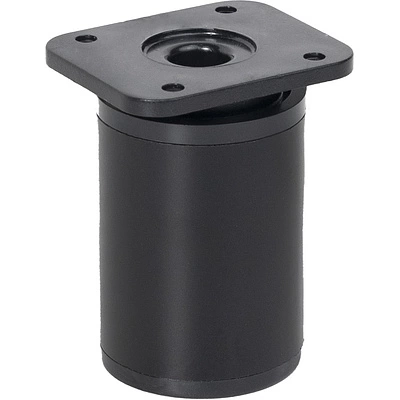 Опора меб. алюм. DAP-77 h60 с регул. черный матовый AKS - фото 1