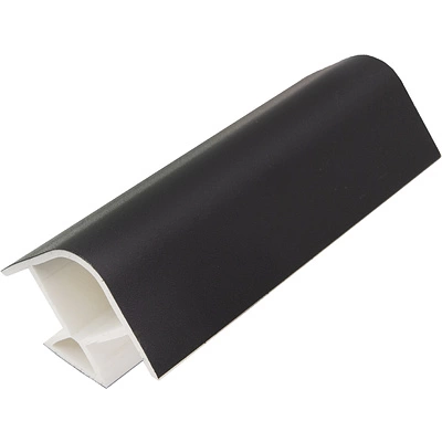 Угол универсальный 90 к цоколю мебельному ПВХ h=120 чёрный РФ - фото 1