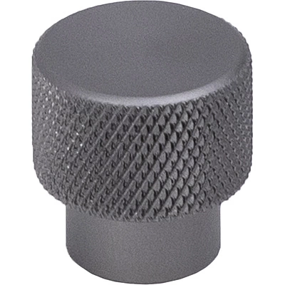 Ручка меб. кнопка мет. FLUID графит, AKS - фото 1