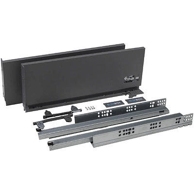 Система ящиков Slimbox AKS L-400 H=175 графит PUSH TO OPEN ДСП 16мм - фото 3