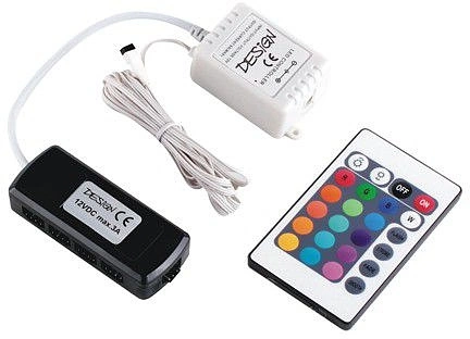 Контроллер с пультом STER-RGB, 72W, шнур 2м, 12V, HLT - фото 1