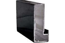 Профиль алюминиевый для рамочных фасадов Z-4 черный глянец (L-6000) АЛЮТЕХ (0102.RAL9005)