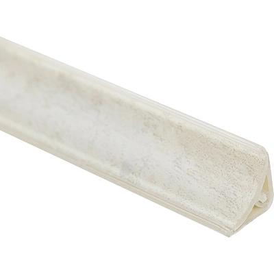 Плинтус ПВХ для столешницы королевский опал светлый узкий (S 023) AKS (1шт=3м.п.) - фото 1