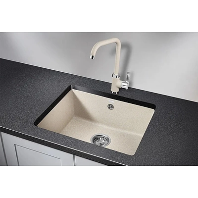 Мойка кварц, прямоугольная, 5551, 550*460мм, пирит, под столешницу, Granula - фото 3