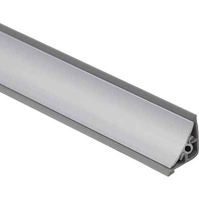 Плинтус алюминевый к столешнику LA хром EL-MECH-PLAST (1шт=3м.п.) - фото 1