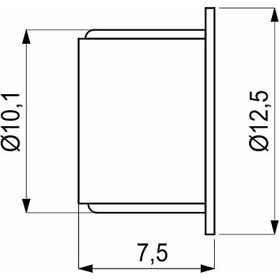 Заглушка пластик d10 орех темный (13) PL (упак.-0,2тыс.шт.) - фото 2