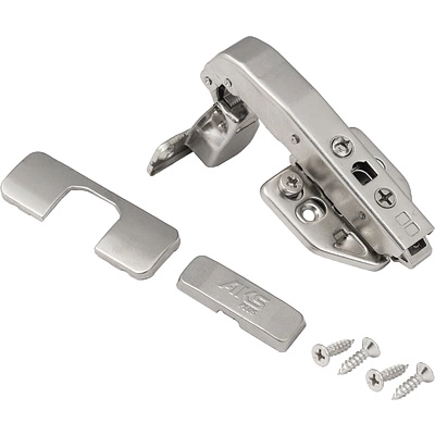 Петля под фальшпанель 90° с доводчиком 45мм h0 clip-on AKS PLUS 3D (саморезы, заглушки) - фото 3