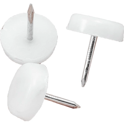 Подпятник белый с гвоздем (уп/20шт) AKS - фото 1