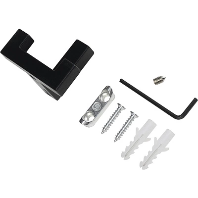 Крючок меб. двухрожковый мет. BENZ черный матовый AKS - фото 6