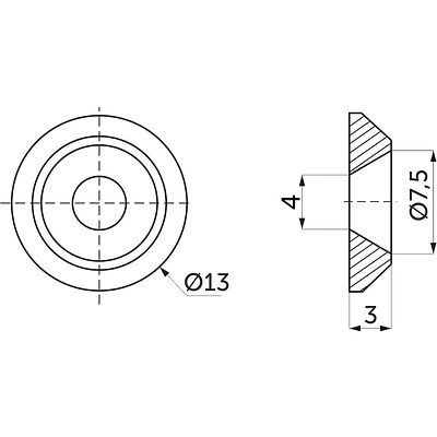 Подкладка под винт d4 пластик бесцветная (уп/20шт) РП - фото 2
