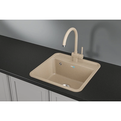Мойка кварцевая, квадратная, ST-5001, 500*500мм, беж, Granula - фото 3