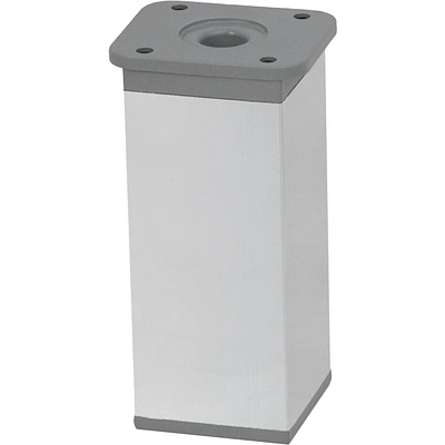 Опора меб. алюм. DAKP-27 h100 с регул. мат.хром AKS - фото 1