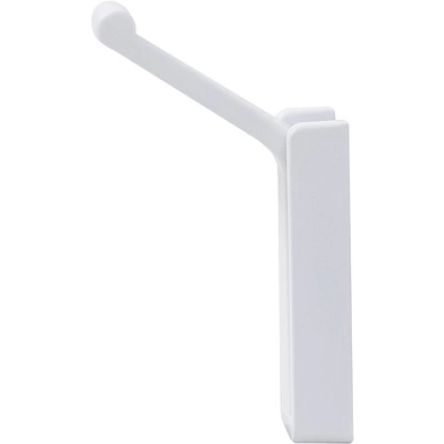 Крючок меб. однорожковый мет. KLICK белый AKS - фото 3