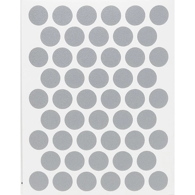 Заглушка самоприлипающая к конфирматам алюминий (PC 2540) (1л=50шт) Pacific - фото 3