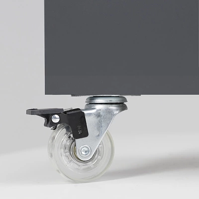 Колесо меб. SHIFT d50 h67 с площадкой с торм., прозрачный AKS - фото 4