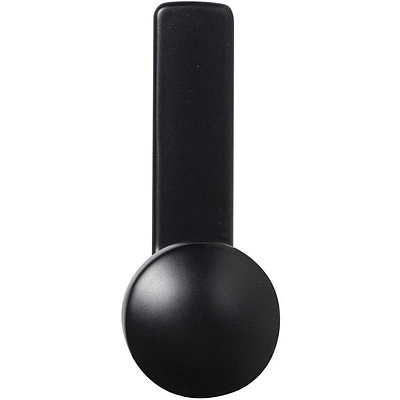 Крючок меб. однорожковый мет. KING черный матовый AKS - фото 4