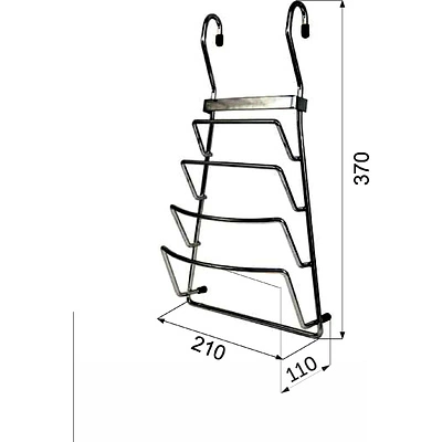 Корзина на трубу d16 для крышек CWJ204A черный AKS - фото 2