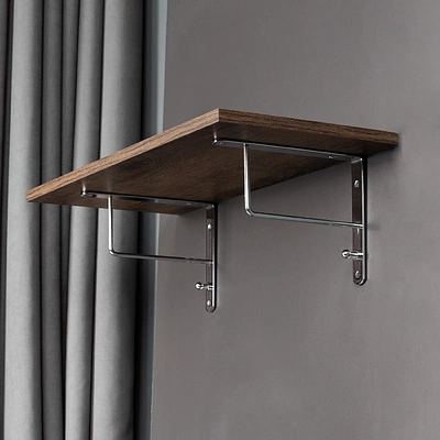 Полкодержатель декоративный с вешалкой, хром AKS - фото 3