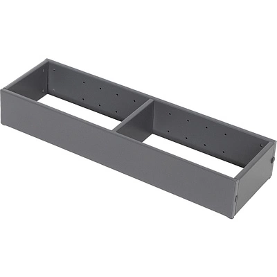Разделитель L350 универсальный металлический Slimbox Evolution (L326*W100*H50) графит - фото 1