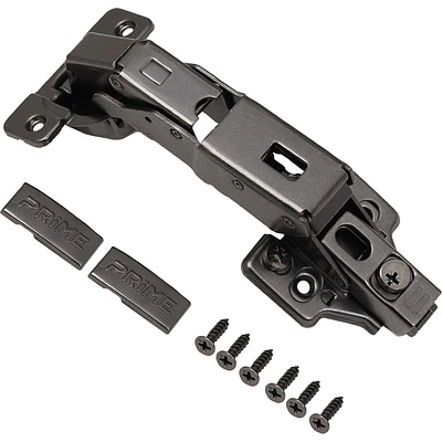 Петля 165° накладная с доводчиком 48мм h2 clip-on PRIME by AKS 3D черный никель (саморезы, заглушки) 0-е вхождение (упак. = 2 шт.) - фото 4