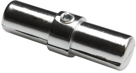 Соединитель 2-х труб d25 (5045) с кольцом внутренний торцевой, вакуумное хромирование AKS - фото 1