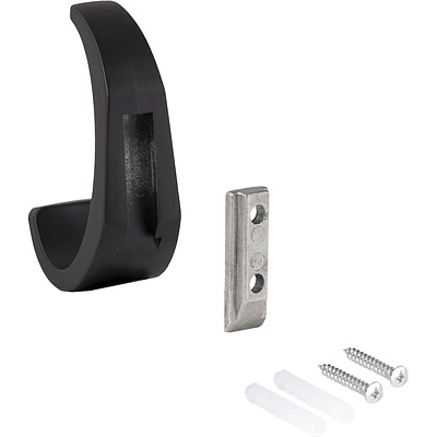 Крючок меб. однорожковый мет. MYHITO черный матовый AKS - фото 5