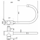 Смеситель для кухни двухрычажный, HDF-8204, сатин, AKS - фото 2