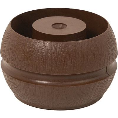 Опора меб. пласт. бочонок h47 коричневый (5196) РП - фото 1