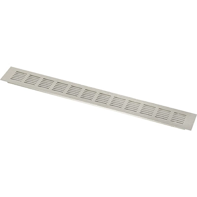 Решетка вентиляционная 480х60мм инокс алюминий AKS - фото 1