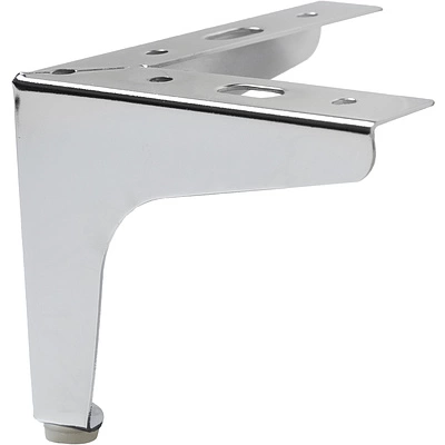 Опора меб. мет. h100 угловая хром AKS - фото 4