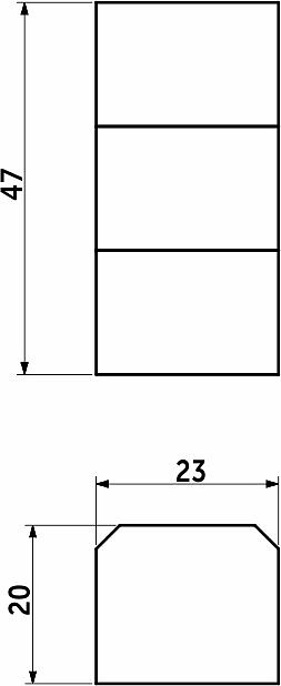 Пропуск удлинителя Locus пластиковый для RJ45, AKS - фото 4