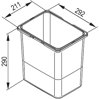 Контейнер PRAKTIKO 15L, серый REJS - фото 2