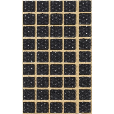 Подкладка самоприлипающая фетровая прорезиненная 15 х 15мм (1упак.=45шт), черная, Folmag - фото 1