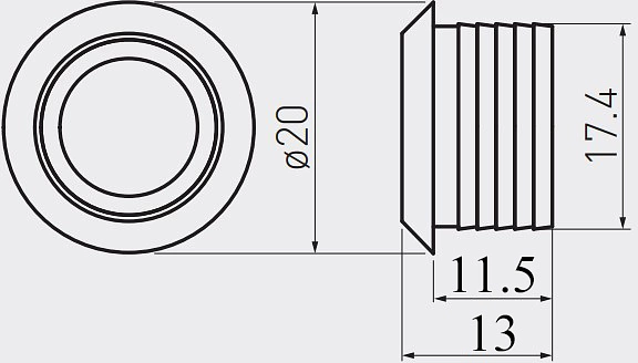 Выключатель сенсорный, с диммированием, врезной, 12V/24V, 60W/100W, синяя подсветка, цвет хром, с коннекторами, AKS - фото 2