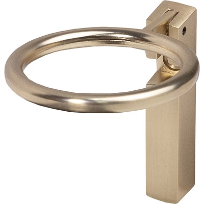 Ручка меб. кнопка мет. ROUND брашированное золото, AKS - фото 3