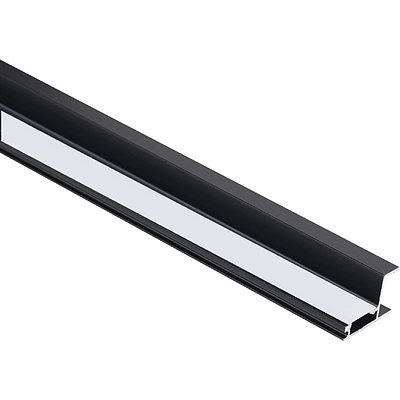 Профиль алюминиевый накладной/торцевой CAPELLA-3018B, с экраном, цвет черный, 2м (для 18 ДСП), AKS - фото 3