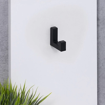 Крючок меб. однорожковый мет. BENZ черный матовый AKS - фото 7