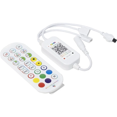 Контроллер для светодиодной ленты RGB, с пультом, музыкальный,12/24V, 72W/144W, AKS - фото 1