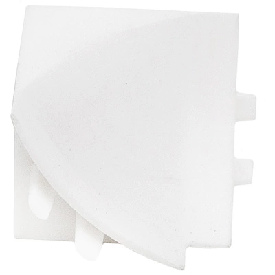 Уголок ПВХ внутрен. к плинтусу АР494 белый глянец (201) THERMOPLAST - фото 1