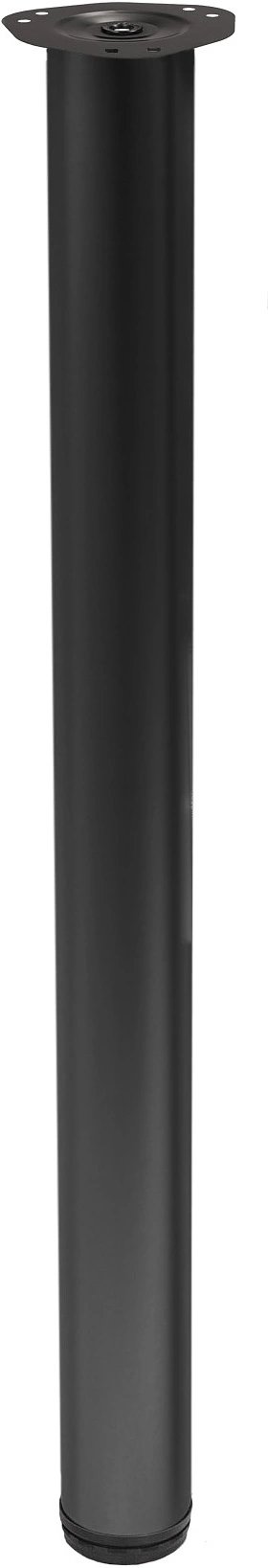 Опора меб. круглая d60 h710, черный, винт М10, AKS - фото 1