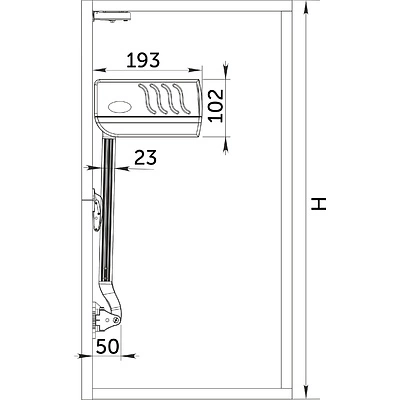 Подъемный механизм верхний E AKS PLUS HERMES серый 9,1-10,0 кг - фото 7