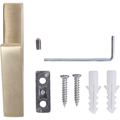 Крючок меб. однорожковый мет. FIX брашированное золото AKS - фото 5