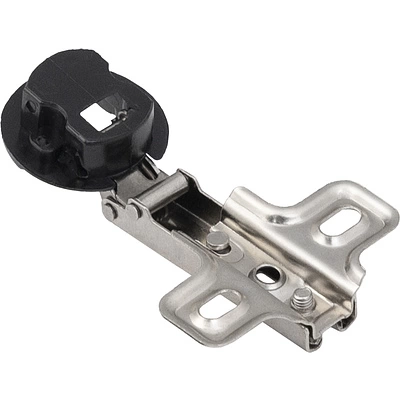 Петля д/стекла накладная с пружиной h0 slide-on AKS (овальная заглушка хром) - фото 4