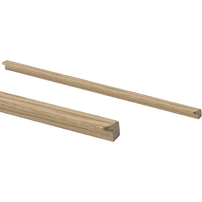 Ручка меб. скоба деревянная MIRA 672/1000 ясень, AKS - фото 1