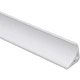 Плинтус ПВХ для столешницы алюминий узкий (S 013) AKS (1шт=3м.п.) - фото 1