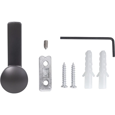 Крючок меб. однорожковый мет. KING графит AKS - фото 6