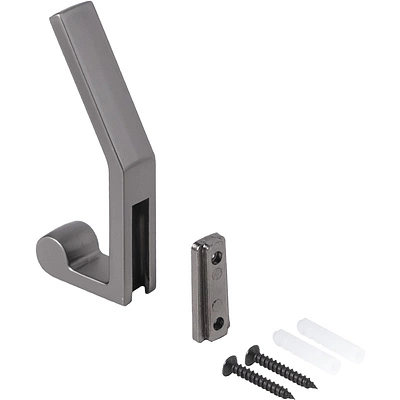 Крючок меб. двухрожковый мет. PEROLA графит AKS - фото 5