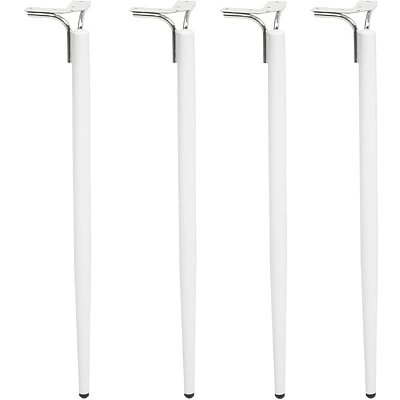 Опора меб. DIANA h725, белый матовый/хром (1 упак. = 4 шт.) AKS - фото 1